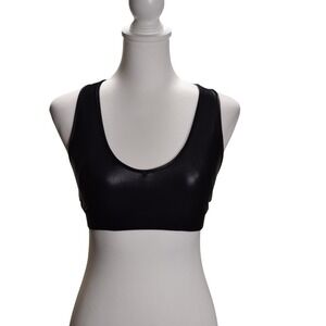 Carbon38 Takara Shine Black  Action Bra 2.0 Liquid Gloss Performance Racerback